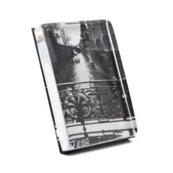 Simon Pearce Woodbury Square Vertical Photo Block Gift Set - 5 X 7