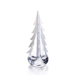 Simon Pearce Vermont Snowy Branches Evergreen 12" Tree