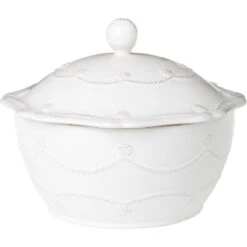 Juliska Berry And Thread Sm Covered Casserole Whitewash
