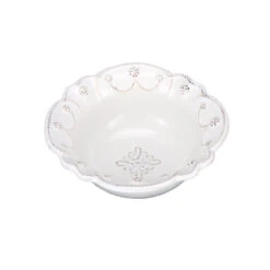 Juliska Jardins Du Monde Whitewash Cereal/Ice Cream Bowl